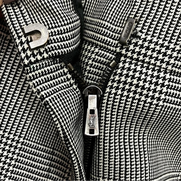 Yves Saint Laurent Prince of Wales Plaid Trouser Pants - Picture 7 of 12